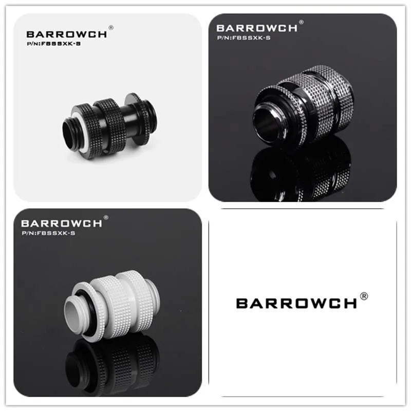 Barrowch water cooler Dual G1 4 Adjustable Aqua Link Pipe 16 22mm 22 31mm 41 69mm