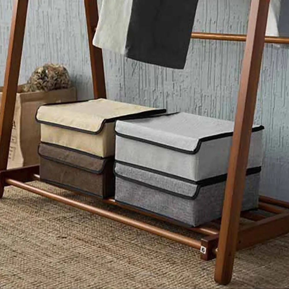 13 Grid Underwear Bra Organizer Storage Box Non-Woven Fabric Folding Case For Bra Socks Underwear Organizer For Storage