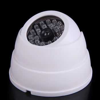 

2 Packs Dummy Fake Surveillance Security Dome Camera with 30 Flashing LED Light SL SS