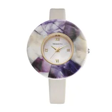Стиль V6 часы модные кварцевые часы керамический чехол с кожаным ремешком наручные часы браслет женские рождественские подарки