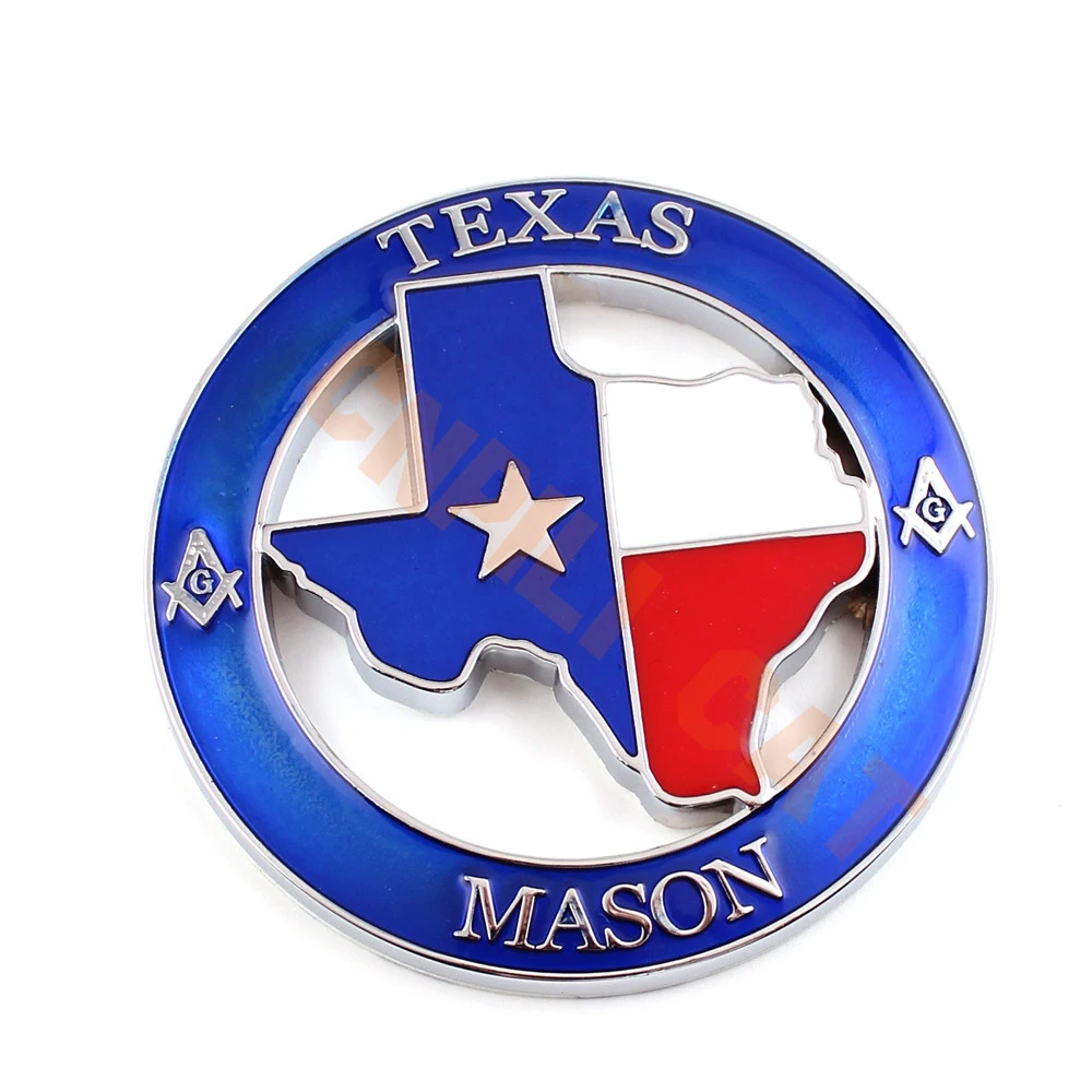 

Texas Free Mason Logo Car Body Emblem Sticker for Titan Jeep Ram Titan Tundra F-150