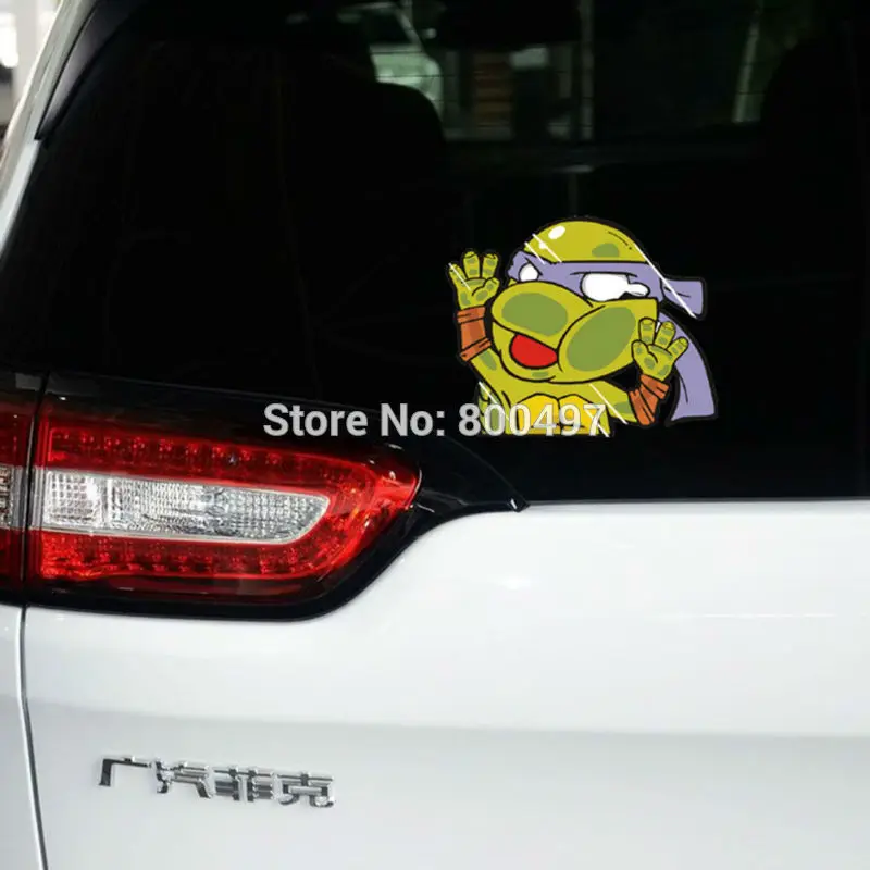 

Car Styling Funny Ninja Turtles Leonardo Raphael Michelangelo Donatello Car Sticker Car Body Decal