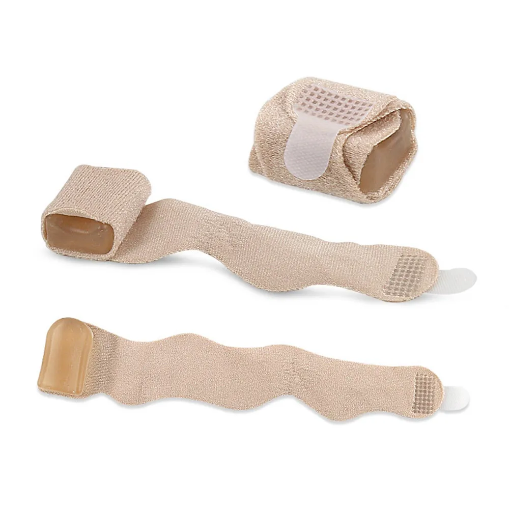 Silicone Toe Finger Straightener Hammer Toe Hallux Valgus Corrector Bandage Toe Separator Splint Wrap Foot Stretcher Care Tool