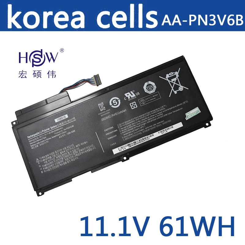 

HSW New AA-PN3VC6B Battery for Samsung QX410 QX411 SF310 SF410 SF510 QX510 AA-PN3NC6F BA43-00270A bateria akku