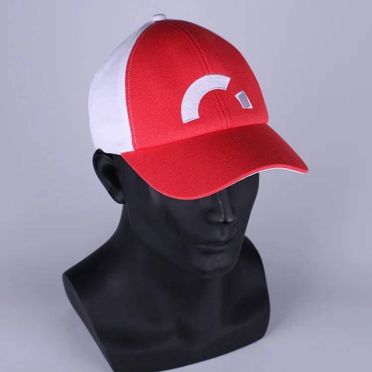Anime Pocket Monster Cosplay Costumes Caps Pokemon Caps Baseball Ash Ketchum Halloween Party Prop (14)