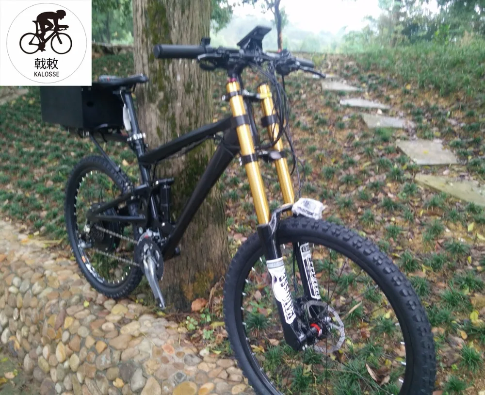 Best Kalosse  Full suspension  Hydraulic brakes  26er DH electriccal  bike  60V 2000W   electric mountain bike 11