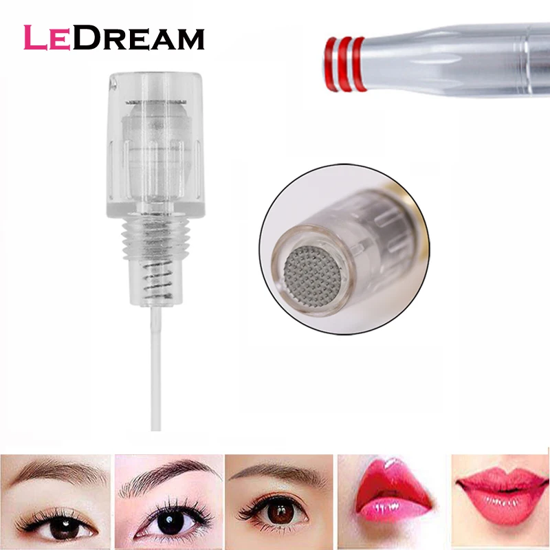 50pcs/lot 8mm Screw Round Nano Pin Derma Needles Cartridge Coupling For Microneedle Machine Pen Tip Nutrition Input | Красота и