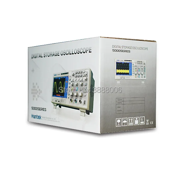 Hantek DSO5202P цифровой осциллограф 200 МГц полоса пропускания 2 канала ПК USB 1GSa/s 7 дюймов