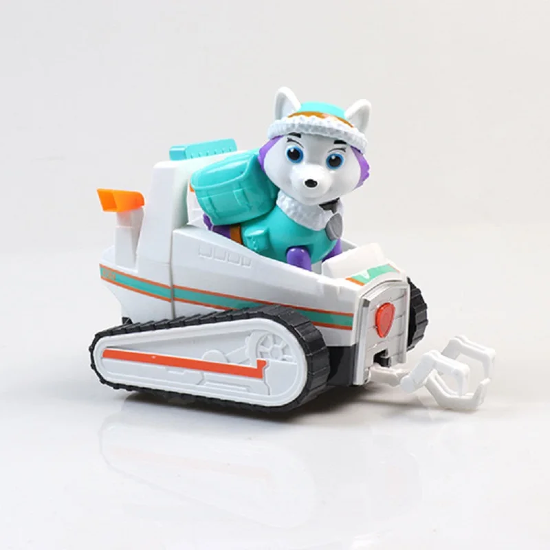 

Paw Patrol dog Everest Can Eject Dog Tracker Musical Lighting Anime Figurine Toy Action Figure Patrulla Canina Toys