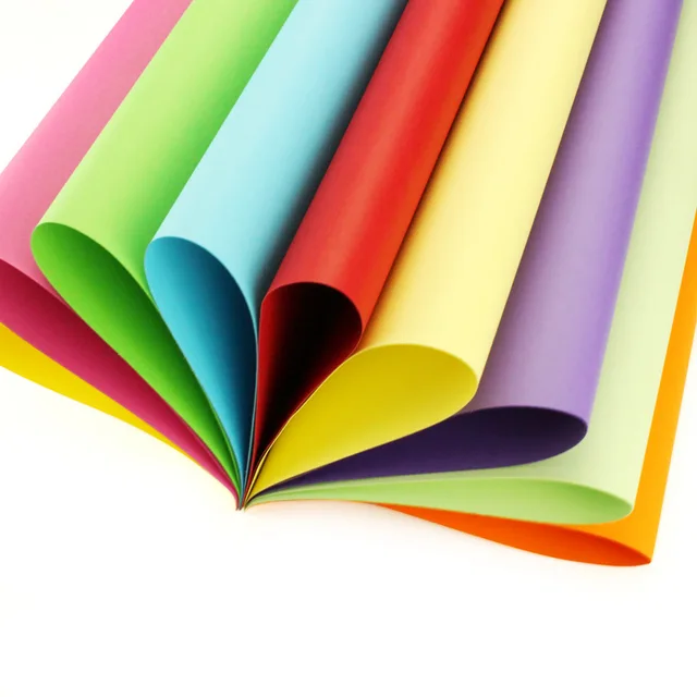 Papel Kraft colorido A3 A4, 180g, para hacer tarjetas, manualidades, papel  de copia grueso de alta calidad