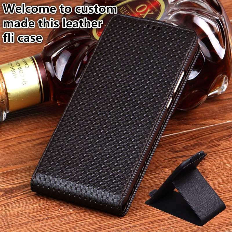 

YM12 Genuine Leather Flip Case For Sony Xperia Z5(5.2') Vertical Flip Phone Up and Down Leather phone Case Free Shipping