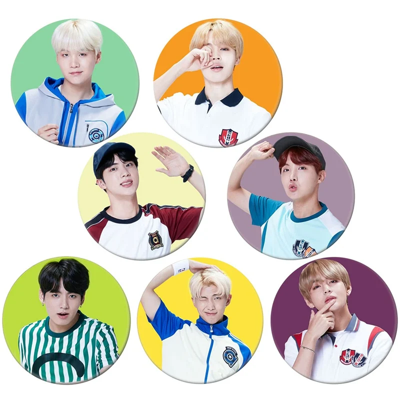 Украшение для рюкзака новый логотип альбом брошь булавки BTS Bangtan обувь мальчиков
