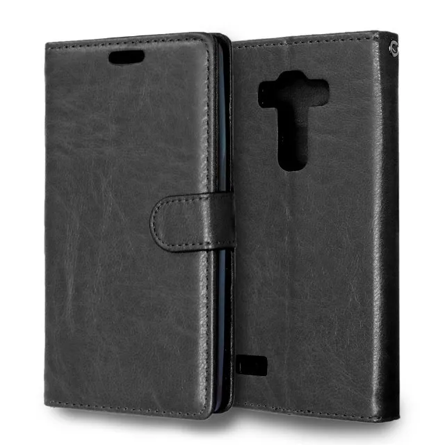 Для LG G4s роскошный черный Цвет 3 отделения для кредитных карточек кожаный чехол-книжка с бумажником Fundas чехол для LG G4 Beat/LG G4s/LG G4 S задняя крышка корпуса
