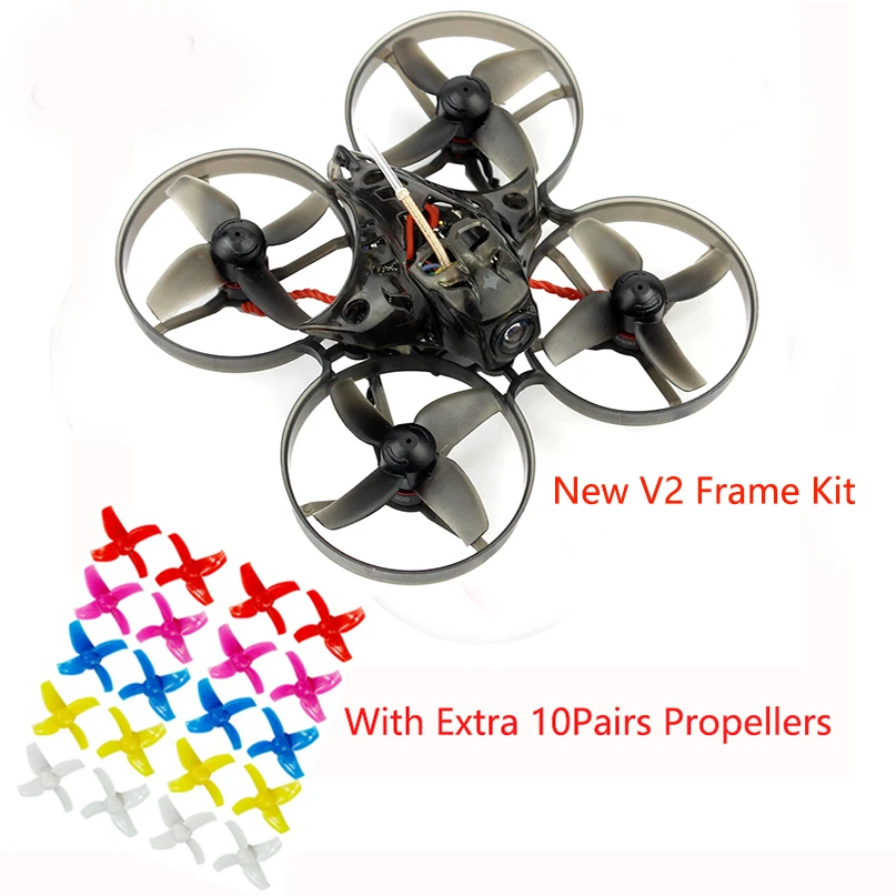 Квадрокоптер Happymodel Mobula7 75 мм Crazybee F4 Pro OSD 2S Bwhoop FPV с обновлением BB2 ESC 700TVL BNF 10 Пара