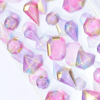 

Kawaii Crystal Diamond 3D Stickers PVC Adhesive Stickers DIY Decoration Diary Stationery Stickers Children Gift