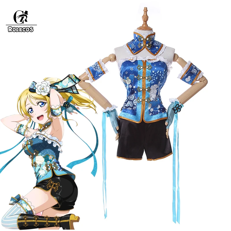 Костюм для косплея ROLECOS Love Live Ayase Eli костюм в китайском стиле комплекты одежды