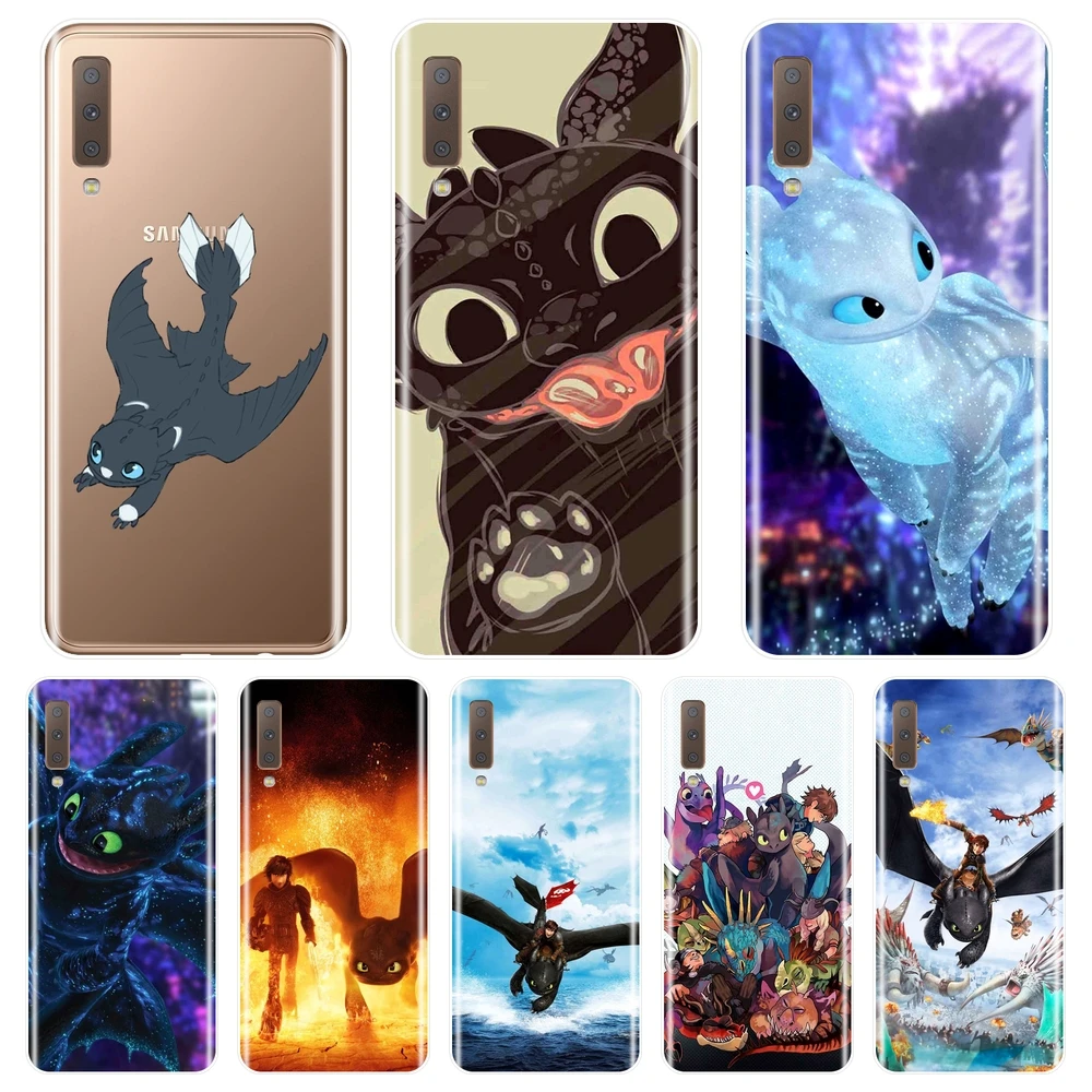 

Soft Back Cover For Samsung Galaxy A3 A5 2016 2017 A6 A7 A8 2018 A6 A8 Plus 2018 How To Train Your Dragon Phone Case Silicone