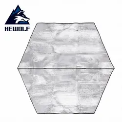 Hewolf коврик для пикника двухсторонняя алюминиевая пленка ультра легкая кемпинговая палатка влагостойкая защита