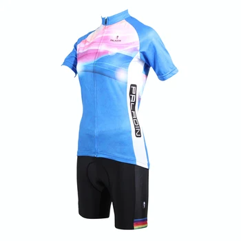 

Free shipping New Women Breathable Cycling Jersey Comfortable Blue Bike/Bicycle Shirts Pink Clouds Cycling Clothing Size XS-6XL