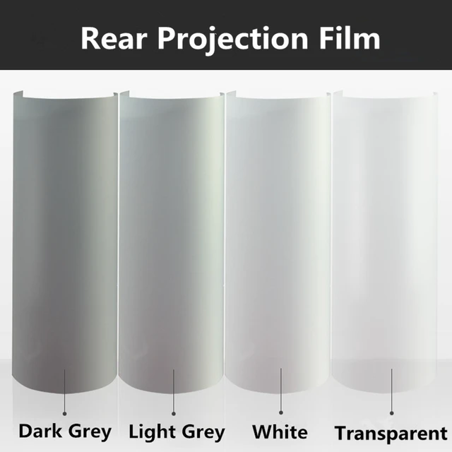 A4 sample Clear Holographic Rear Projection Film Screen Film Self Adhesive