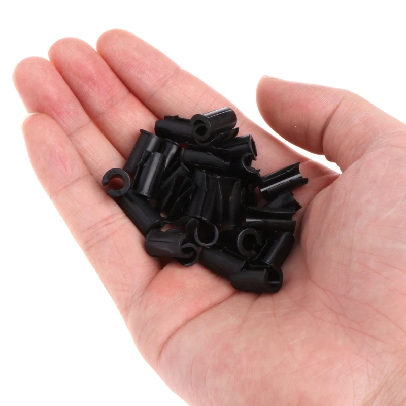 

New30Pcs U Type MTB Mountain Bike Frame Buckle Bicycle Brake Cable Guides Clips yhq