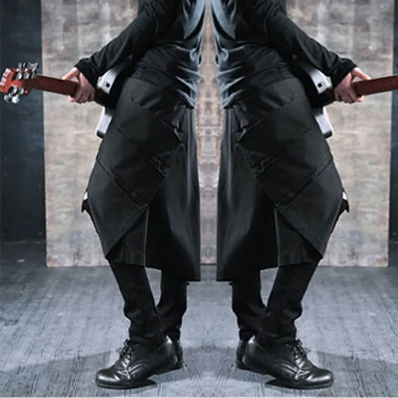 Мужской ночной клуб певица костюмы модный стилист персонажа мужские длинные юбки брюки