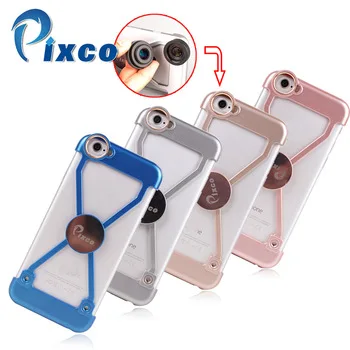 Pixco Protective Phone Case Cover Suit For I6  Fisheye Lens Wide angle Macro Tele Lenses Filters Screw Mount Magnet Car Holder