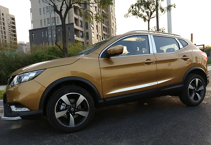 Аксессуары подходят для 2014 2015 2016 NISSAN QASHQAI j11 хромированная дверь боковая линия