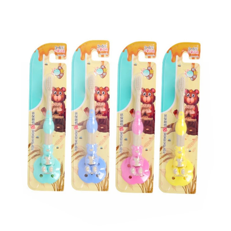 Baby Cute Cartoon Dinosaur Baby Toothbrush Kids Dental Oral Hygiene Care 3/4/5PCS/Set Soft Children Toothbrush