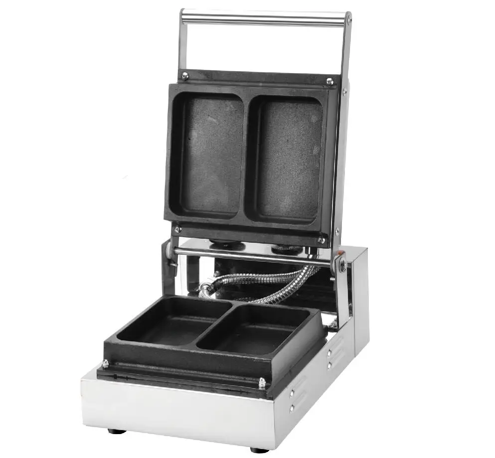 Free Shipping Commercial Use Non stick 220v Electric 2 pcs Sandwich