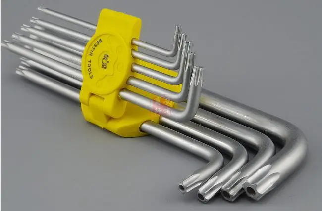 9 шт. Набор шестигранных ключей torx T15 T20 T25 T27 T30 T40 T45 T50 T55 № 94205 бесплатная доставка|hex
