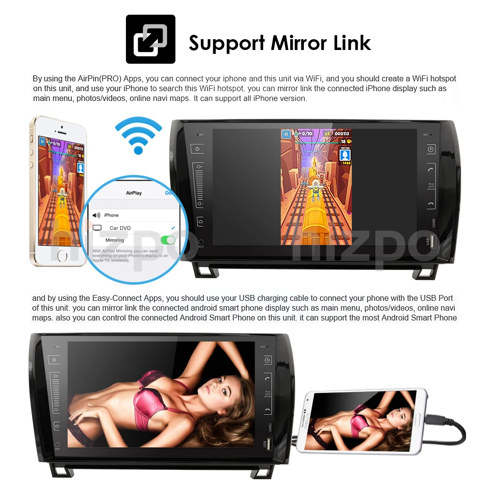 Best 9 Inch 2 Din HD 1024x600 QuadCore Android8.1 Car NODVD GPS For Toyota Tundra Sequoia 2008-2013 Stereo Radio 4G WiFi OBD DVR DAB+ 8