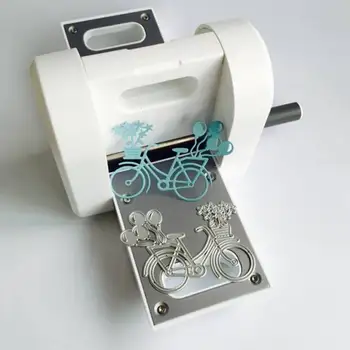 

DIY Hand Type Embossers Mini Paper Cutting Machine Stainless Steel Die Cuts for Handcraft Crafts Card Gifts Accessories for Kids