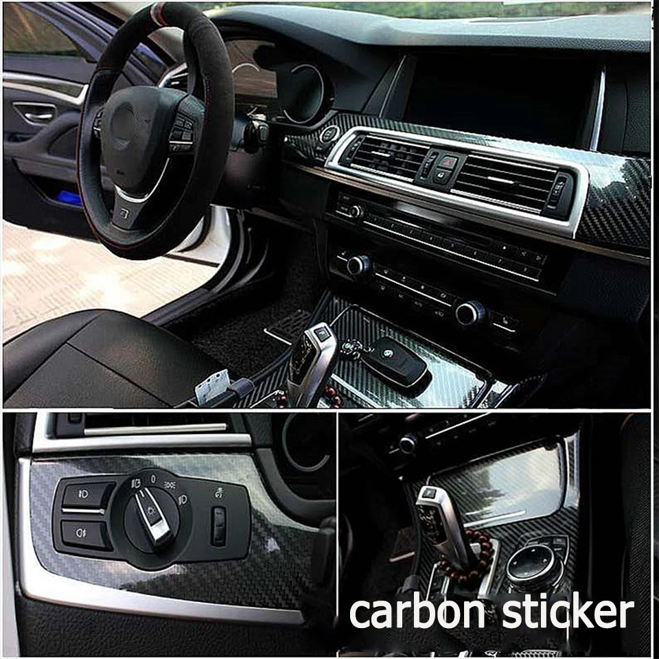 Car-Styling 5D Carbon Fiber Car Sticker For BMW E90 F30 F10 m3 Audi A3 A6 C5 C6 Opel Insignia Ssangyong kyron rexton Accessories