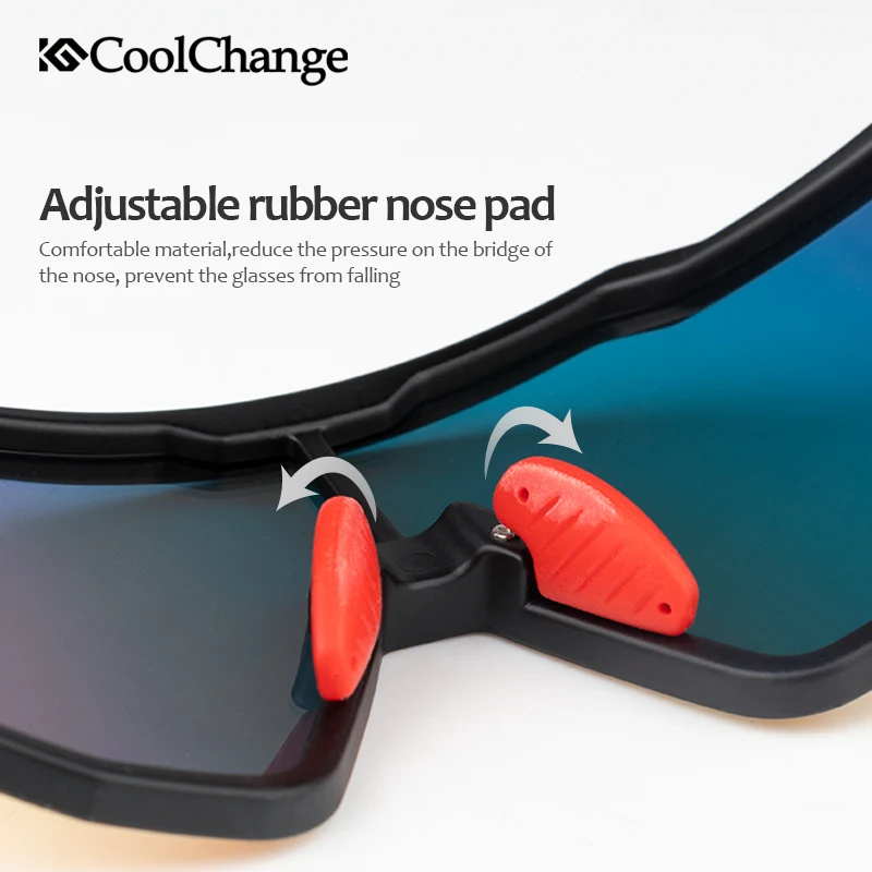 Tanie CoolChange spolaryzowane okulary rowerowe Running Riding UV400 Bike okulary sportowy rower górski gogle rowerowe okulary mężczyźni kobiety