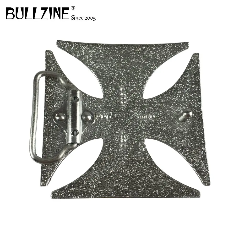 Черный ковбойский ремень для джинсов Bullzine с серебристой отделкой ширина 4 см