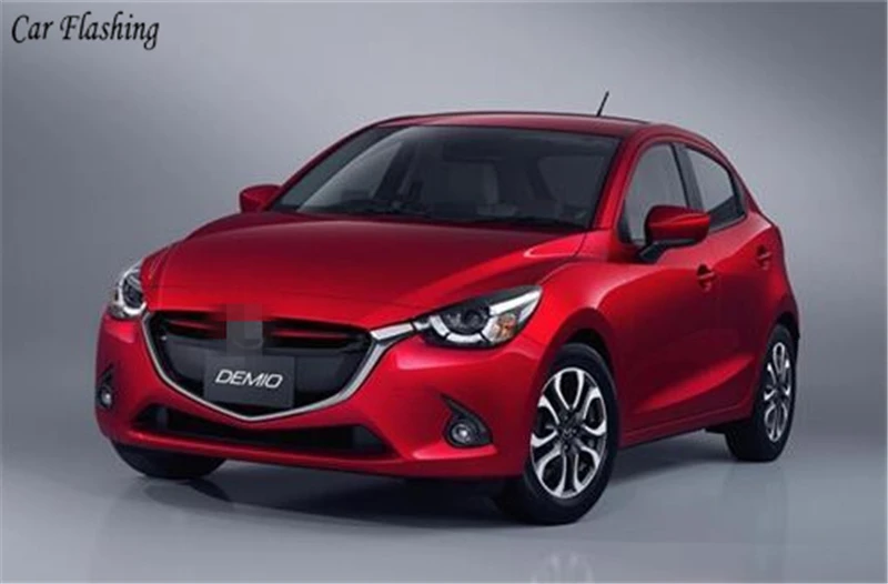 Автомобильный мигающий 2 шт. для Mazda 2 Demio- DRL дневные ходовые огни Светодиодный желтый сигнал поворота противотуманная фара автомобильный Стайлинг