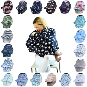 

All-in-1 Nursing Breastfeeding Covers Baby Car Seat Canopy For Boy & Girls Soft Nusing Cover Stroller Covers Shopping Cart Cover