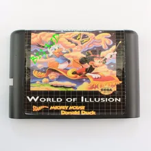 Карта игры World Of Illusion 16 bit sega MD для sega Mega Drive для Genesis