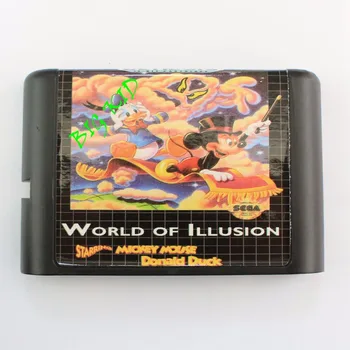 

World Of Illusion 16 bit SEGA MD Game Card For Sega Mega Drive For Genesis