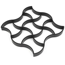 10 видов многоразовые формы для керамической плитки для Садовый укладчик формы Пластик форма для бордюра чайник путь тестоокруглительная машина цементный камень дизайн разделительный состав для пресс-форм из бетона
