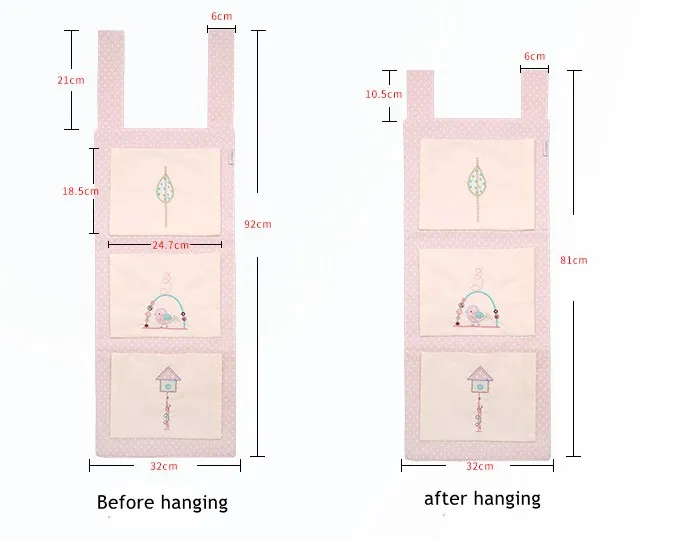 Колыбели Cot боковой карман для приспособление хранения для кровати Сумка-бампер сортировочный Органайзер сумка Детские Nordic для украшения комнаты декоративный забор