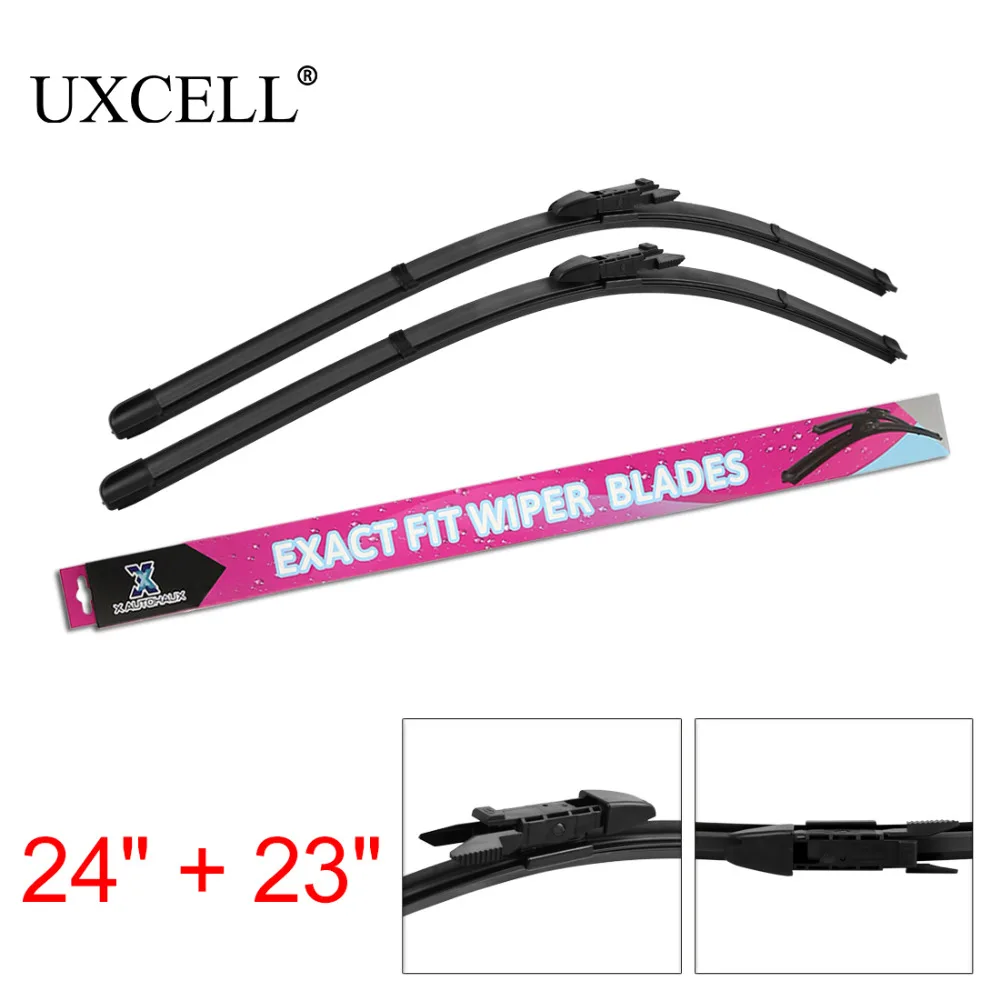 Buy UXCELL 2PCS 24" 23" Exact Fit Front Car Windshield Wiper Blades for BMW 6