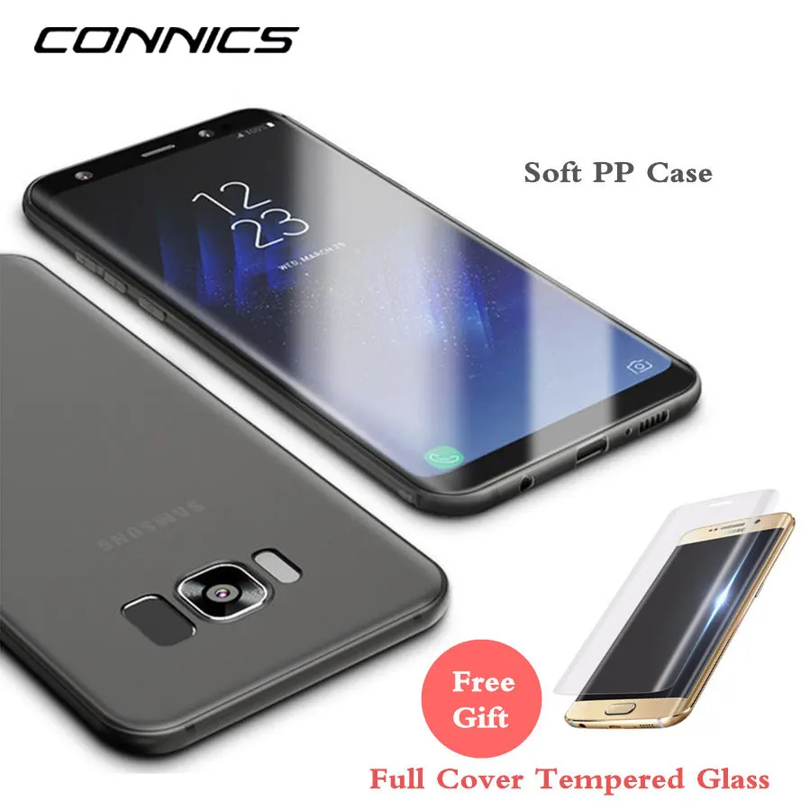 Connics мягкий матовый pp Чехлы для Samsung Galaxy S7 край S8 плюс Антипробуксовочная телефон