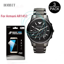 Best Price 3Pack For Armani AR1452 Smart Watch LCD Screen Guard Explosion-proof Screen Protector Clear Anti-shock Smartwatch Film