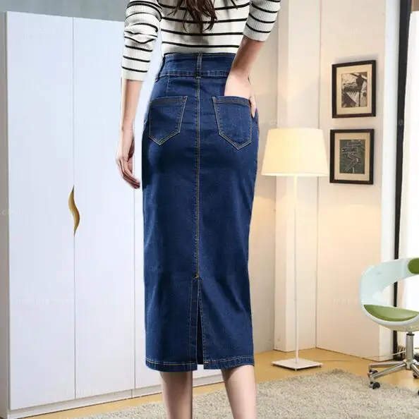 Df914 Mujeres 2019 Cintura Elasticidad Tamaño Alta Primavera 7xl Las Falda Gran De Split qanwOA4aU