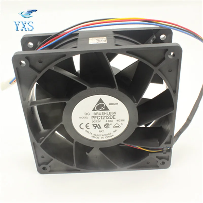 PFC1212DE DC 12V 57.6W 4.8A 5500 TR/MIN 12038 12cm 120*120 * 38mm12CM ...