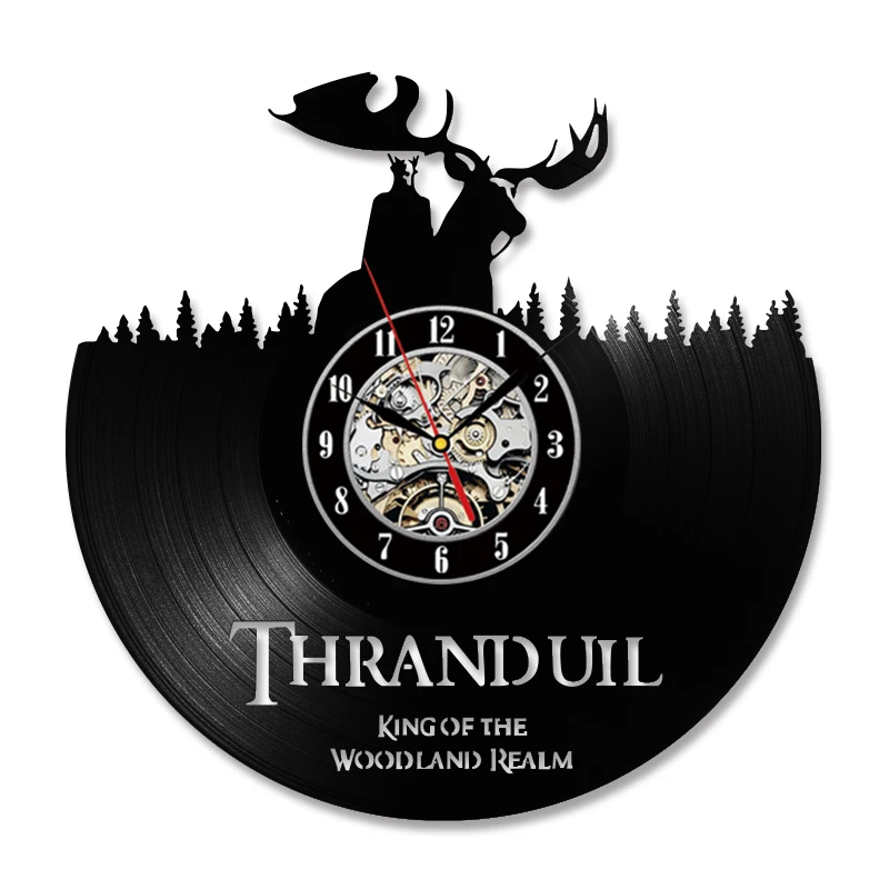 

Creative Vintage CD Record Wall Clock Thranduil Home Decor Antique Style Vinyl Record Clock Modern Home Decor
