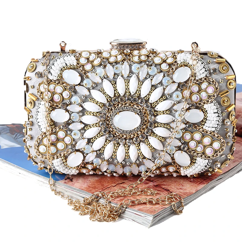 TANGSONGGUCI Diamonds Clutch Evening Bags Beaded Women Evening Bag