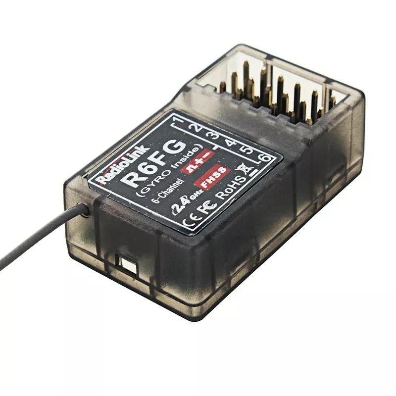 

New style RadioLink R6FG 2.4G 6CH FHSS Receiver Radio Transmitter Gyro Integrant For RC4GS RC3S RC4G T8FB